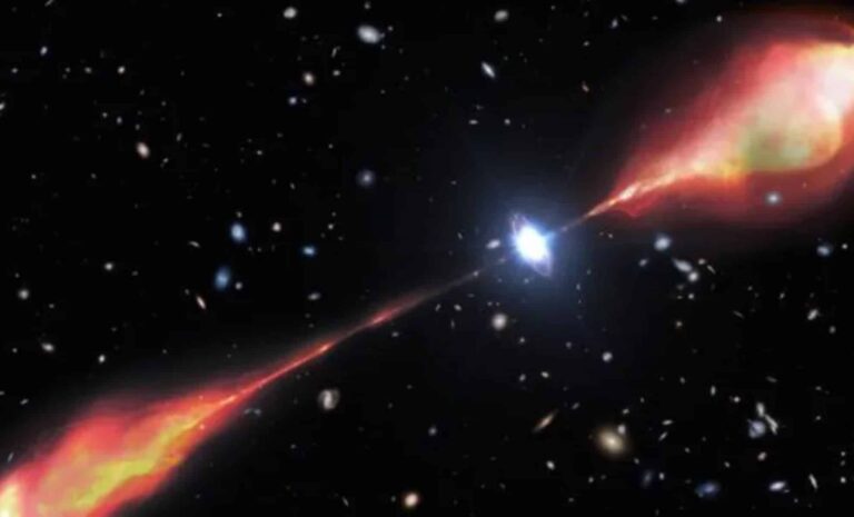 El chorro de agujero negro más grande jamás encontrado es