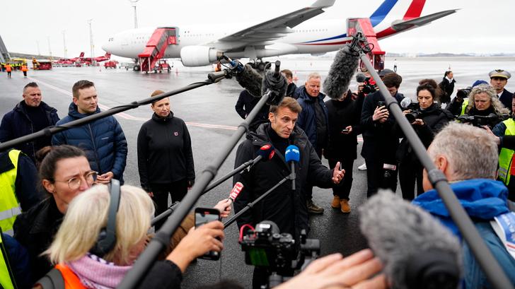 En Groenlandia, Emmanuel Macron no tardó en enviar un mensaje