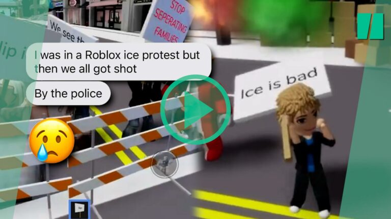 En Roblox, los adolescentes también protestan contra las redadas del