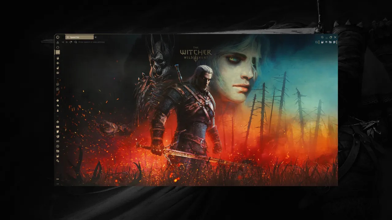 Geralt de Riv (The Witcher) toma el control del navegador