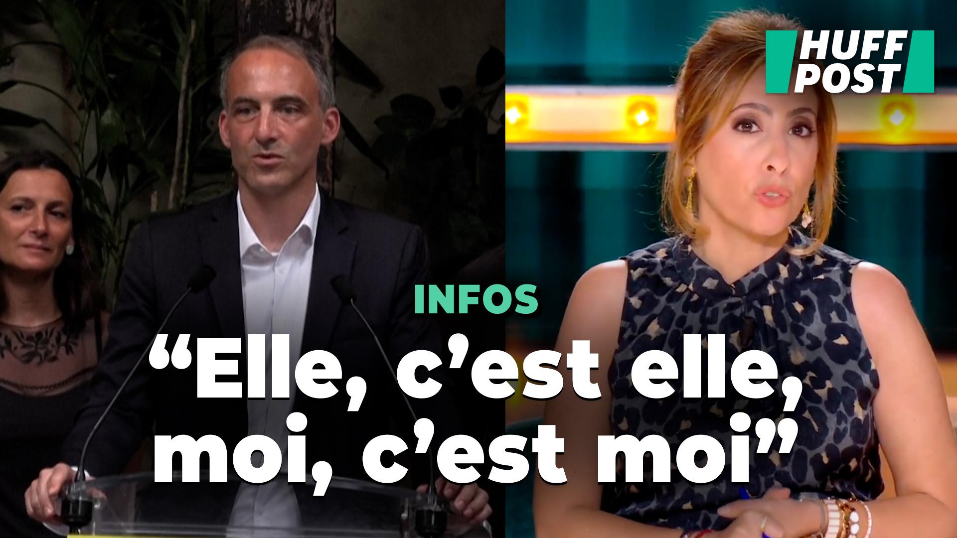 Léa Salamé en el telediario de France 2, Raphaël Glucksmann