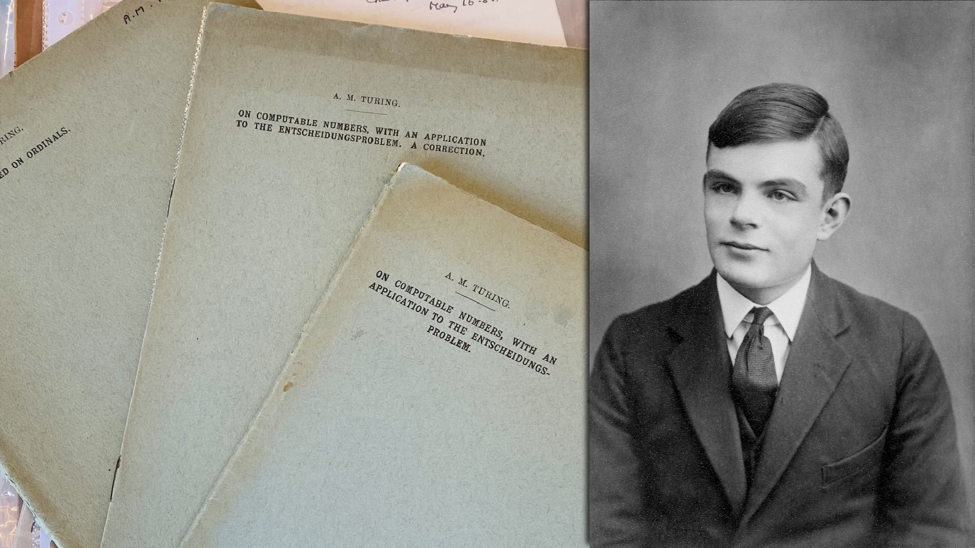 Los documentos fundamentales de Alan Turing, casi destruidos por una