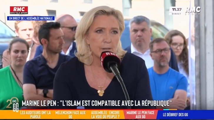 Marine Le Pen mantiene su apoyo a Caroline Parmentier a