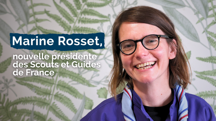 Marine Rosset, nueva presidenta de los Scouts y Guías de Francia.
