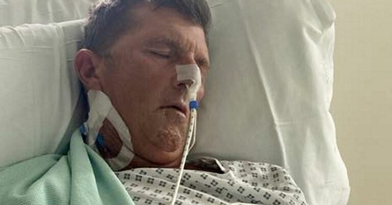 Padre casi muere tras contraer una enfermedad durante su estancia