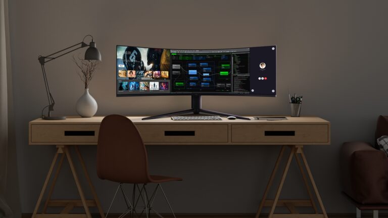 Un televisor de 57 pulgadas QD-Mini LED Dual 4K