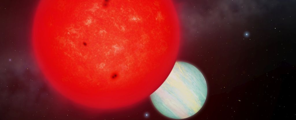 Una estrella superpequeña dio nacimiento a un gigante planeta y