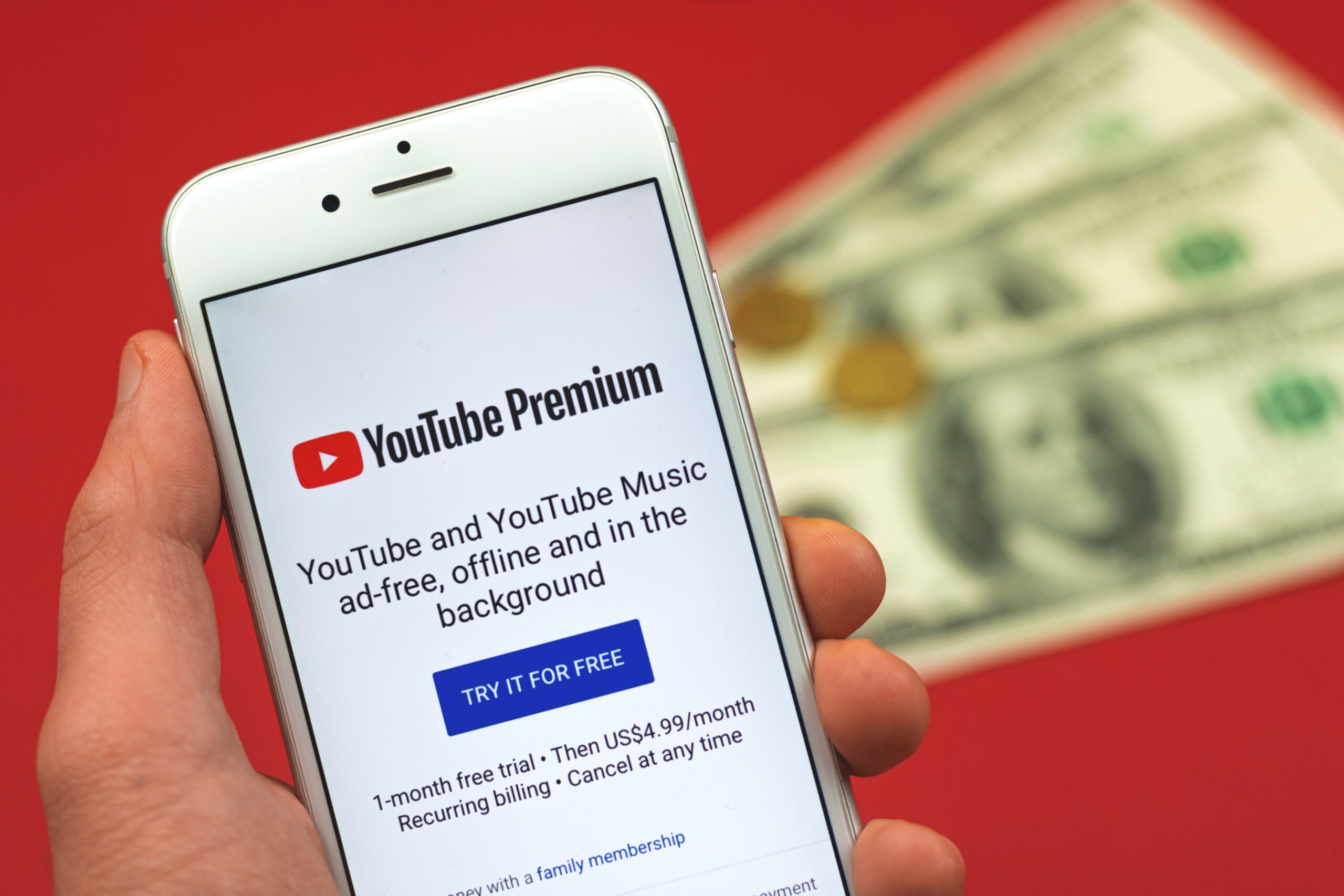 YouTube aumenta un 25 % el precio de su oferta