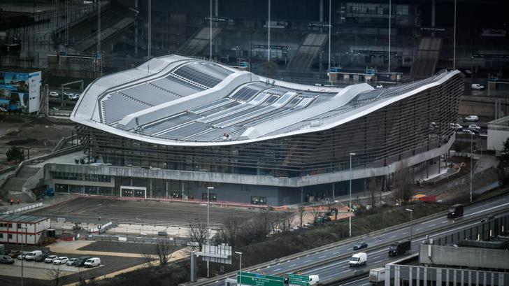 Centro acuático olímpico de Saint-Denis.