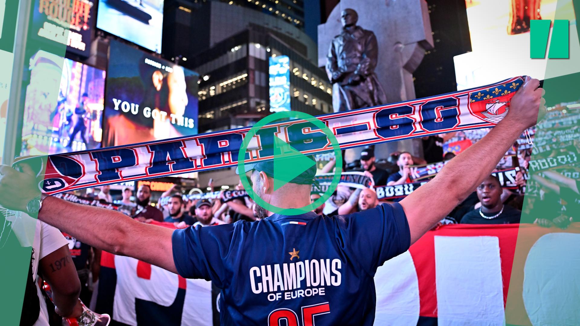 Antes del Chelsea-PSG, los aficionados parisinos invaden Nueva York y