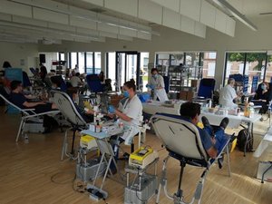 Blagnac. Recolección de sangre estival en el Espacio de los