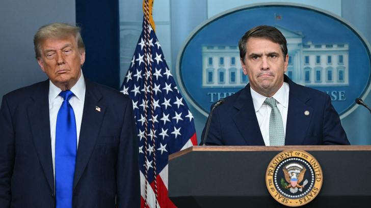 Donald Trump durante una conferencia de prensa en la Casa Blanca.