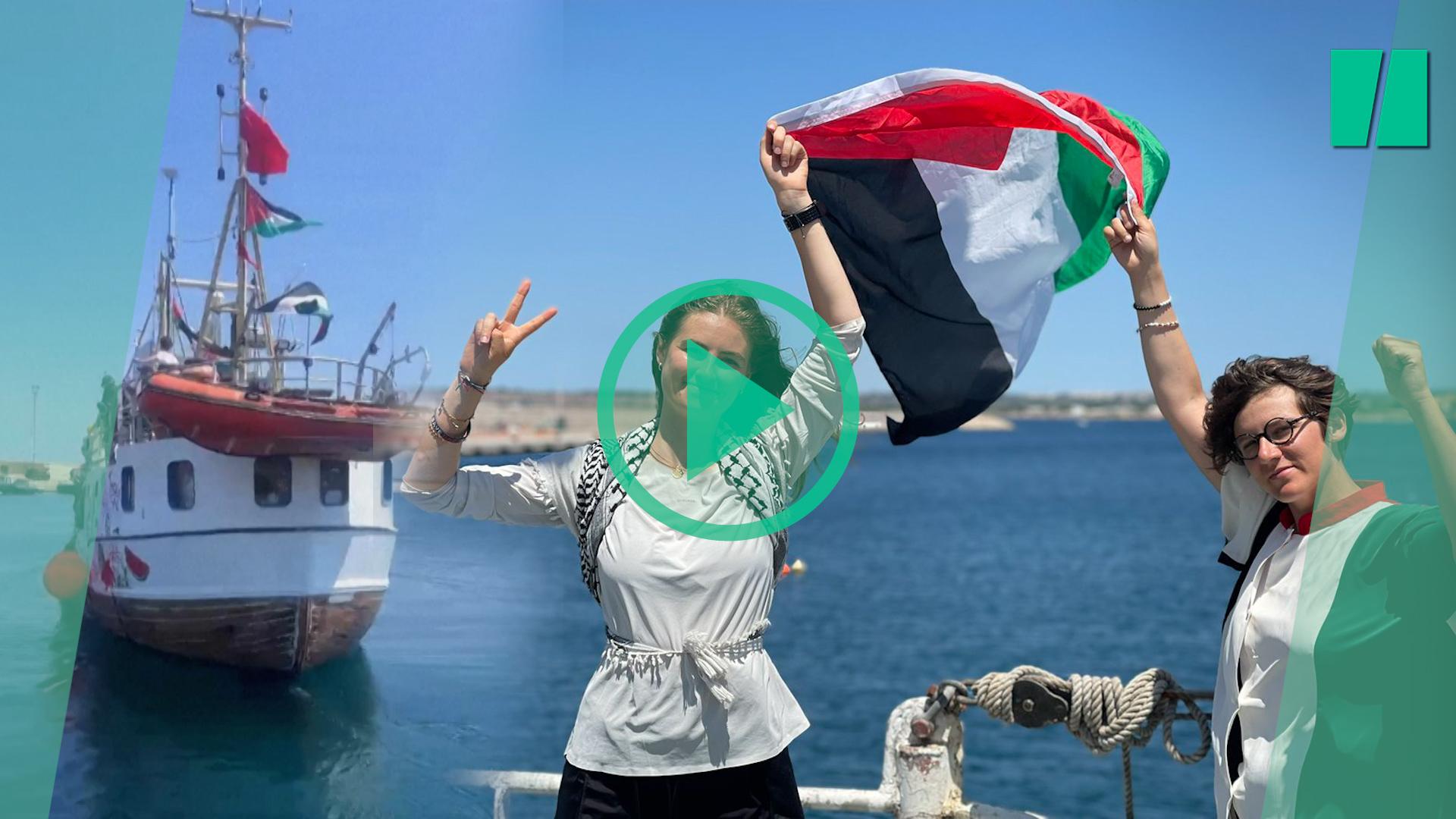 El barco humanitario Handala zarpó hacia Gaza con dos elegidas