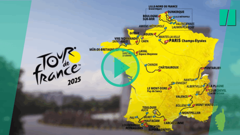 El recorrido completo del Tour de Francia 2025, desde la