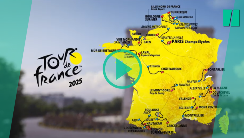 El recorrido completo del Tour de Francia 2025, desde la