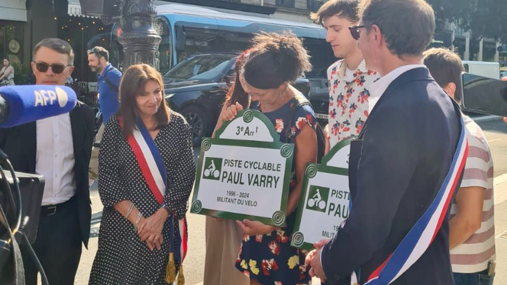 En París, una ciclovía nombrada en homenaje a Paul Varry,