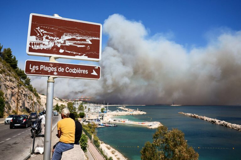 Esta imagen satelital resume la magnitud del fuego que afectó