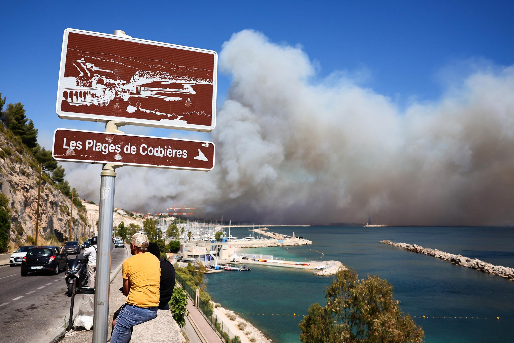 Esta imagen satelital resume la magnitud del fuego que afectó