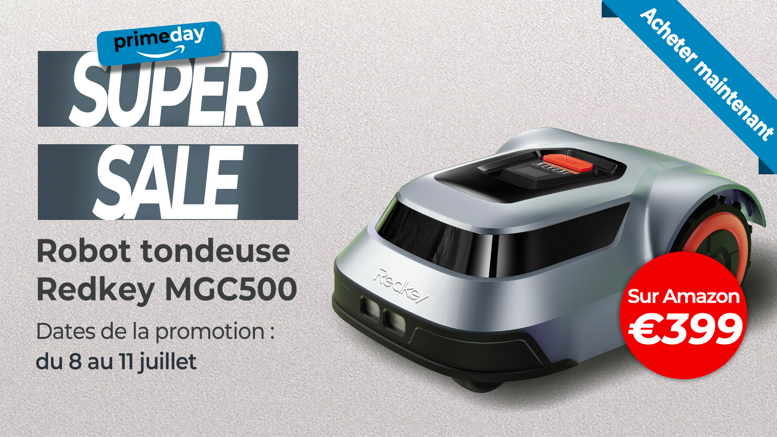 Estos robots cortacésped Redkey a menos de 500 € para