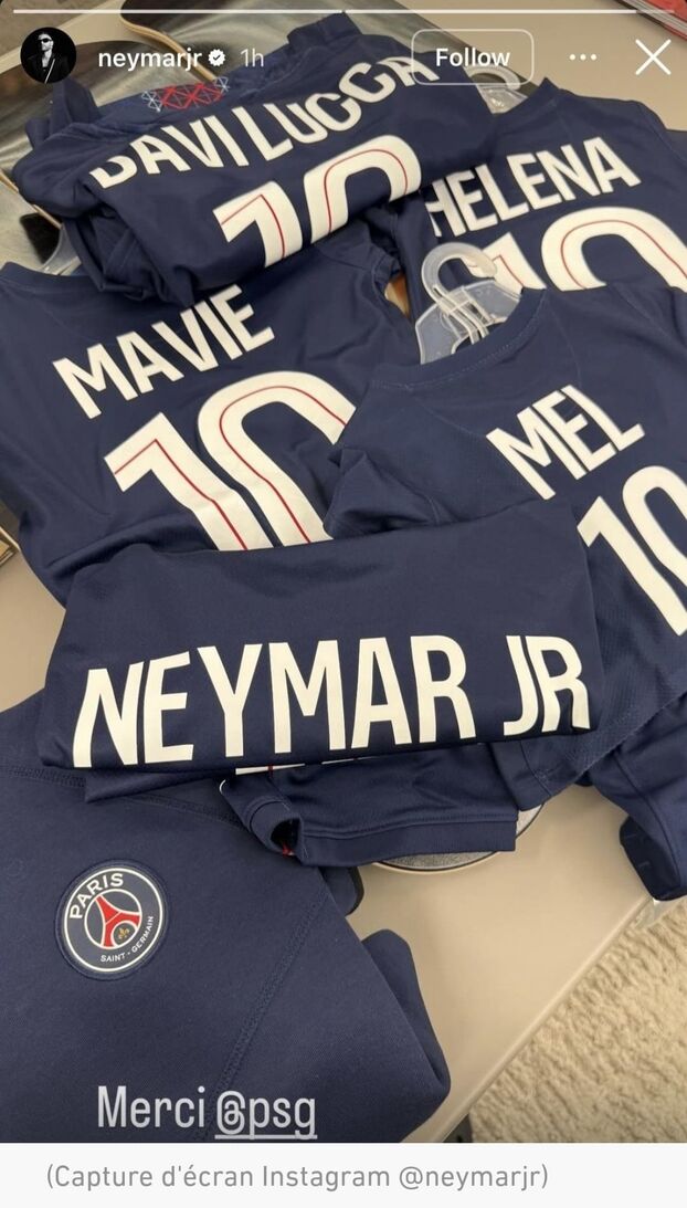 « Gracias PSG »: Neymar agradece a París tras recibir