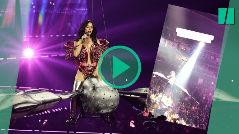 Katy Perry tuvo un gran susto en un concierto mientras