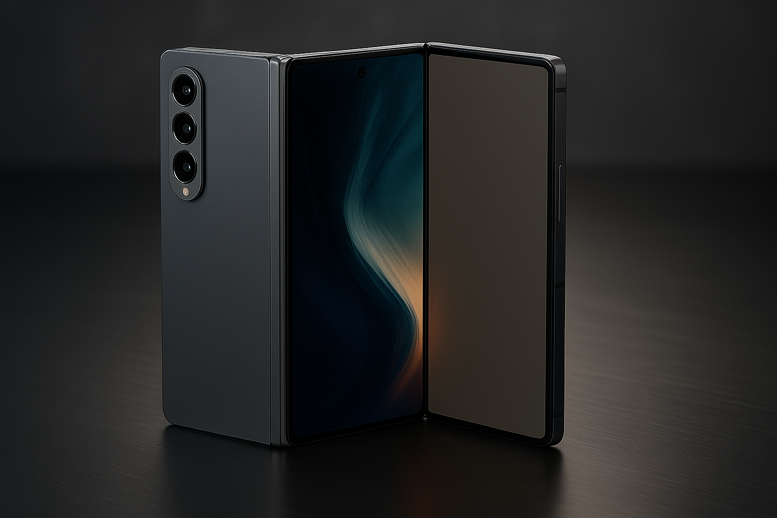 Las primeras imágenes del smartphone plegable triple de Samsung se