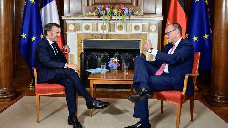 Macron y Merz se muestran como aliados ante los aranceles