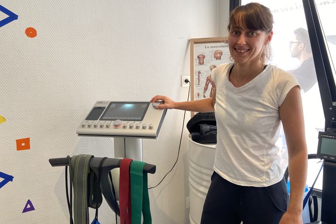 Conductora de electroestimulación