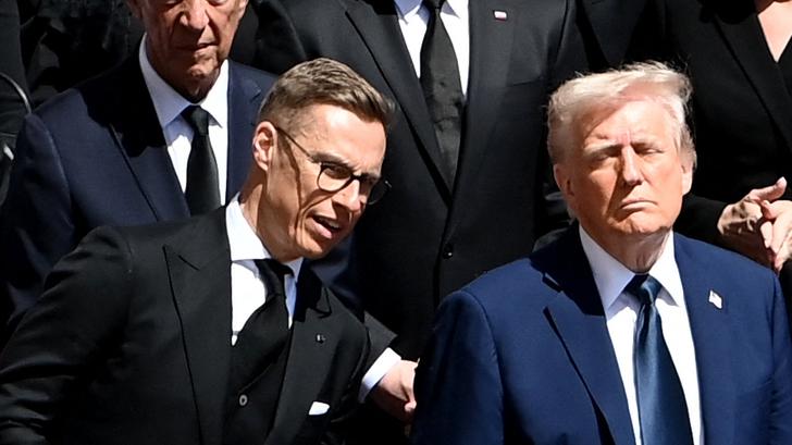 ¿Por qué el presidente finlandés está en la delegación europea?