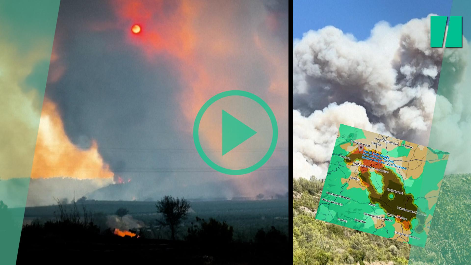 El incendio en Aude se propagó a una velocidad impresionante