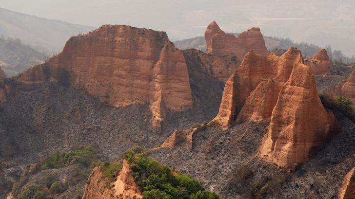 El sitio español de Las Médulas, declarado Patrimonio de la