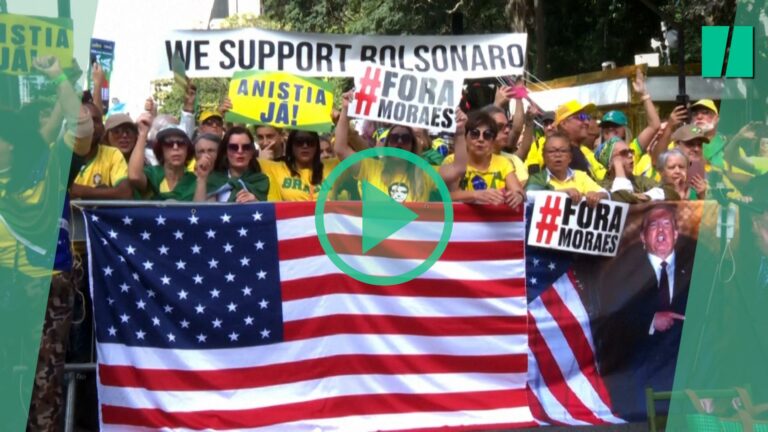 En Brasil, los manifestantes en apoyo a Jair Bolsonaro también