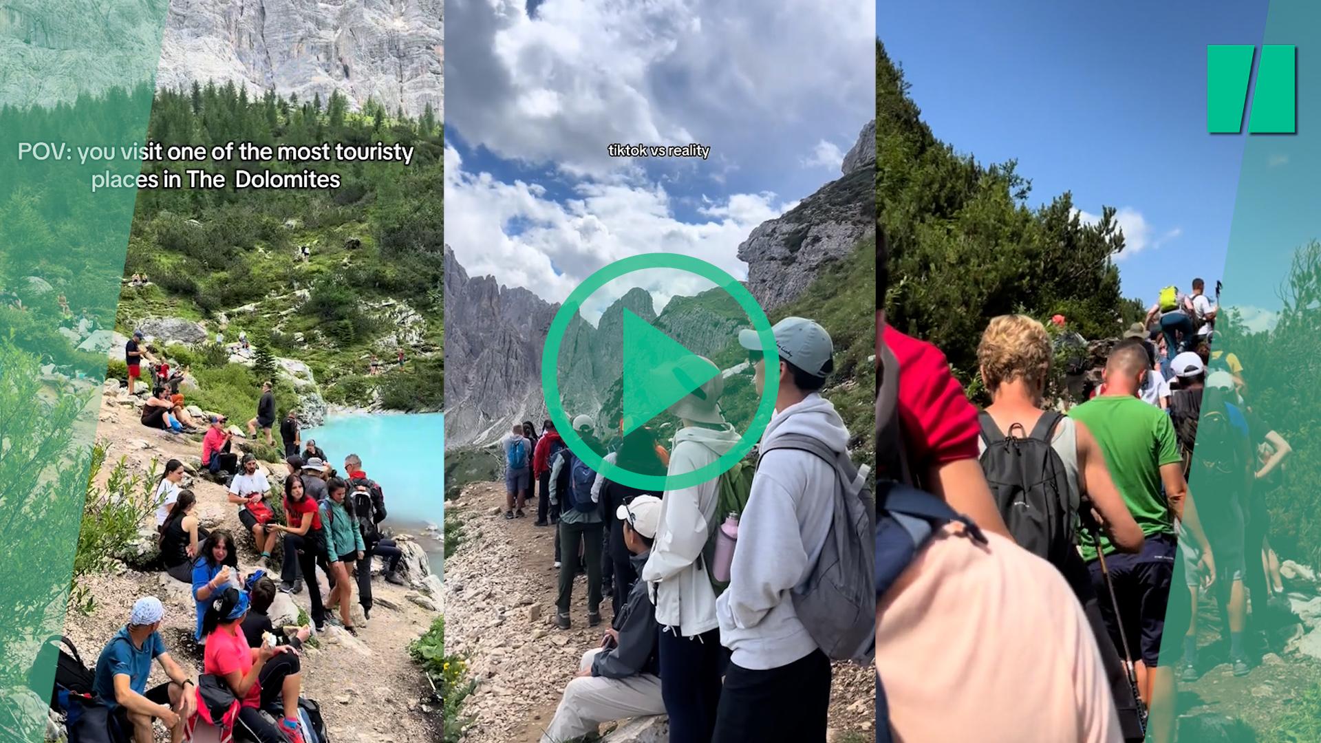 En los Dolomitas de Italia, el escultourismo empuja a los