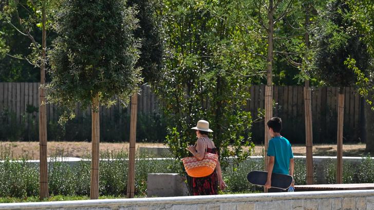 Estos lyonenses pueden acampar en un parque de la ciudad