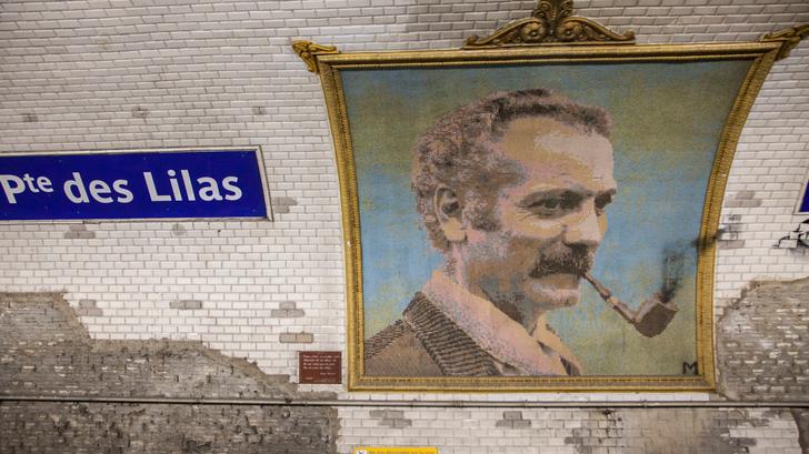 Georges Brassens borrado de la estación de metro Porte des