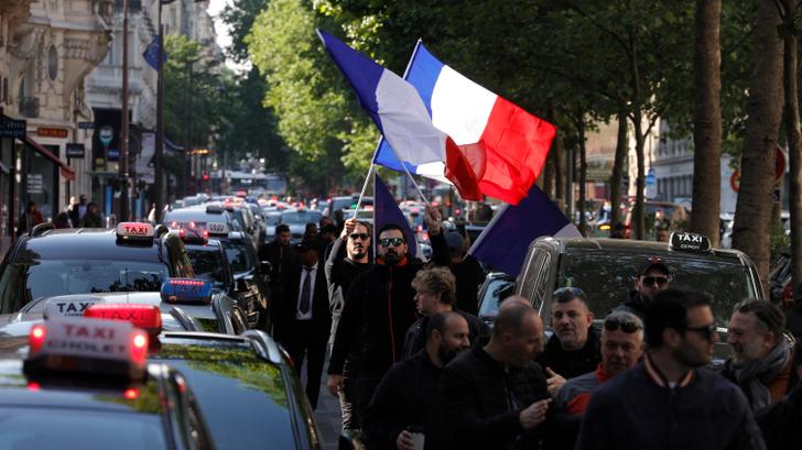 Grève de Taxis en Francia