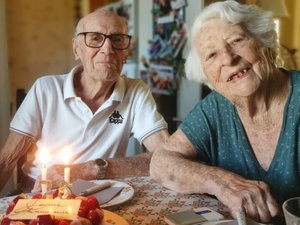 La hermosa historia de Jean y Josette, pronto 100 años,