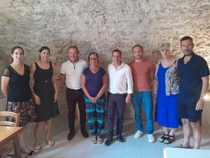 Los farmacéuticos en lucha se encuentran con Raphaël Daubet.
