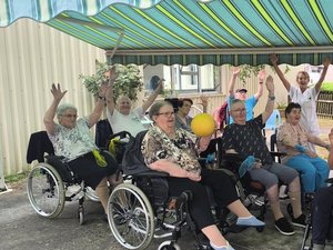 Saint-Gaudens. Una tarde deportiva para los residentes del hospital