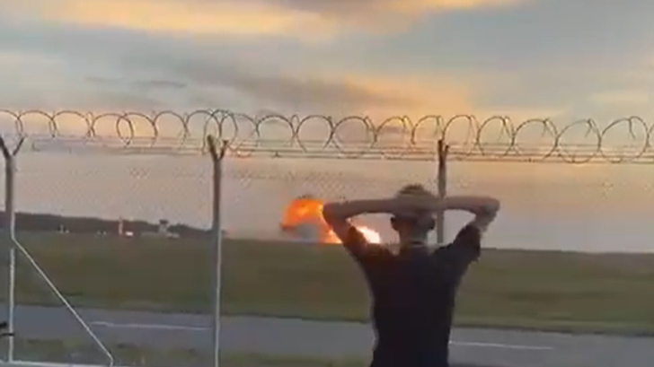 Un caza de la fuerza aérea polaca se estrella en