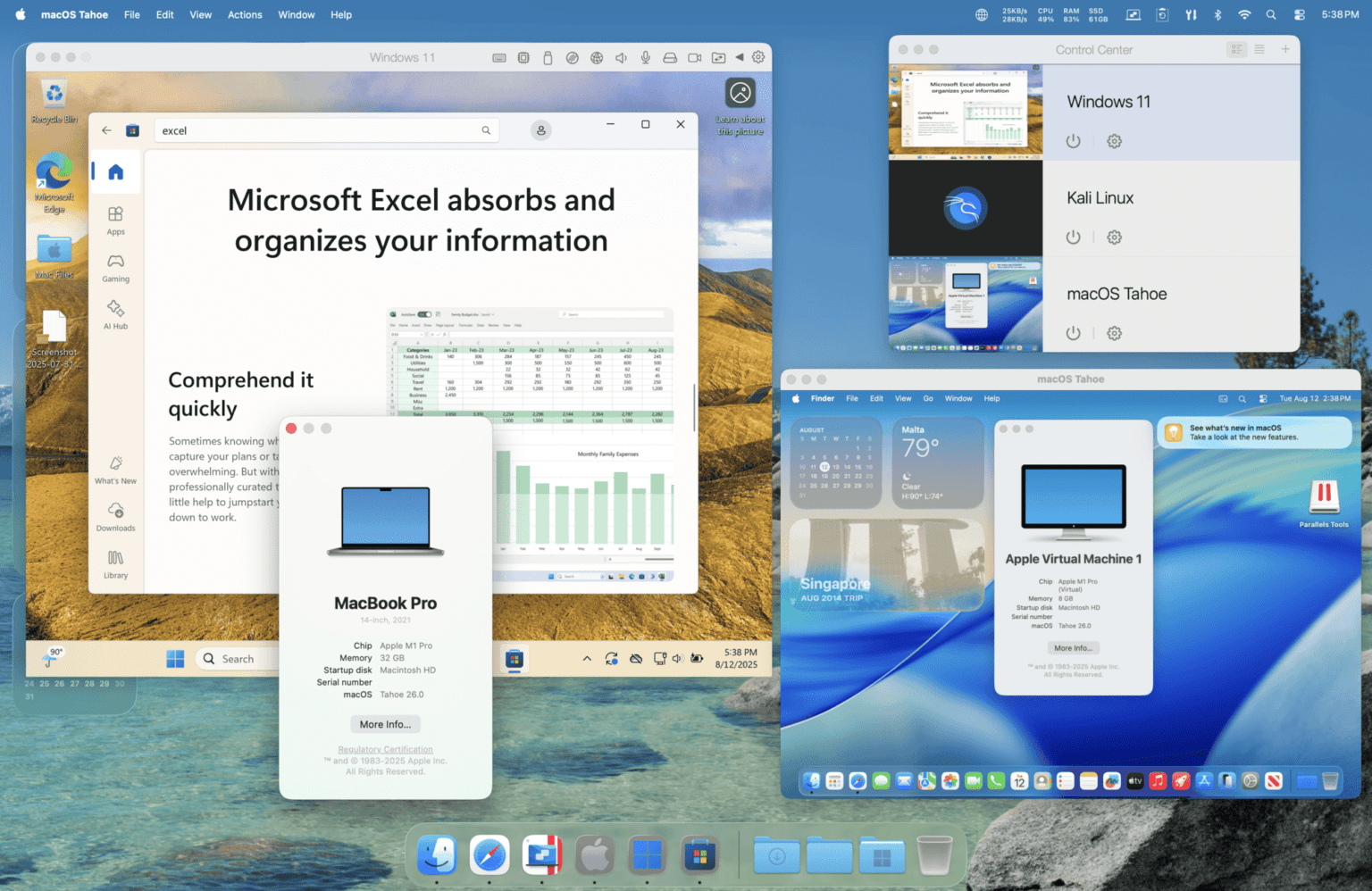 ¡Con Parallels Desktop 26, la inteligencia de Apple llega a