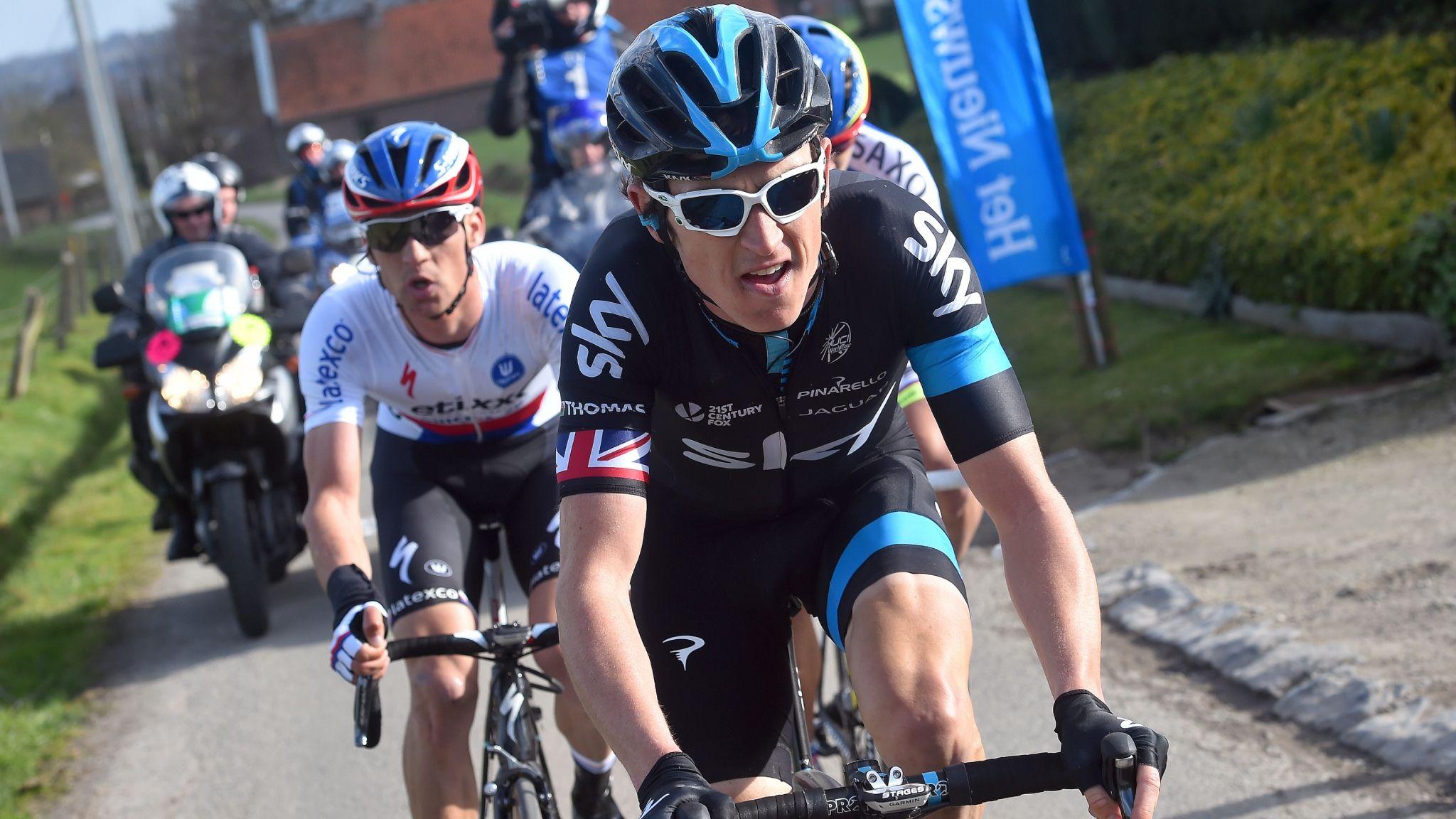 Geraint Thomas leads the way at E3 Harelbeke in 2015