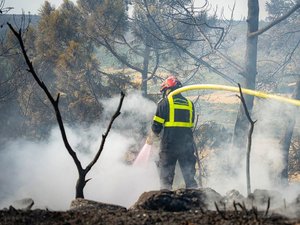 Comunas afectadas por el incendio de Ribaute, instalación de nuevos