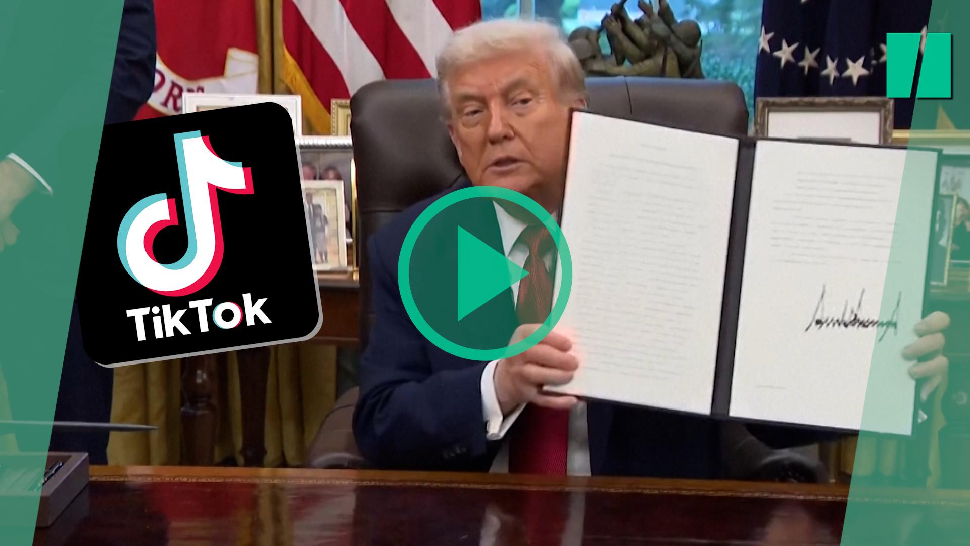 Donald Trump firma un acuerdo para que TikTok continúe en