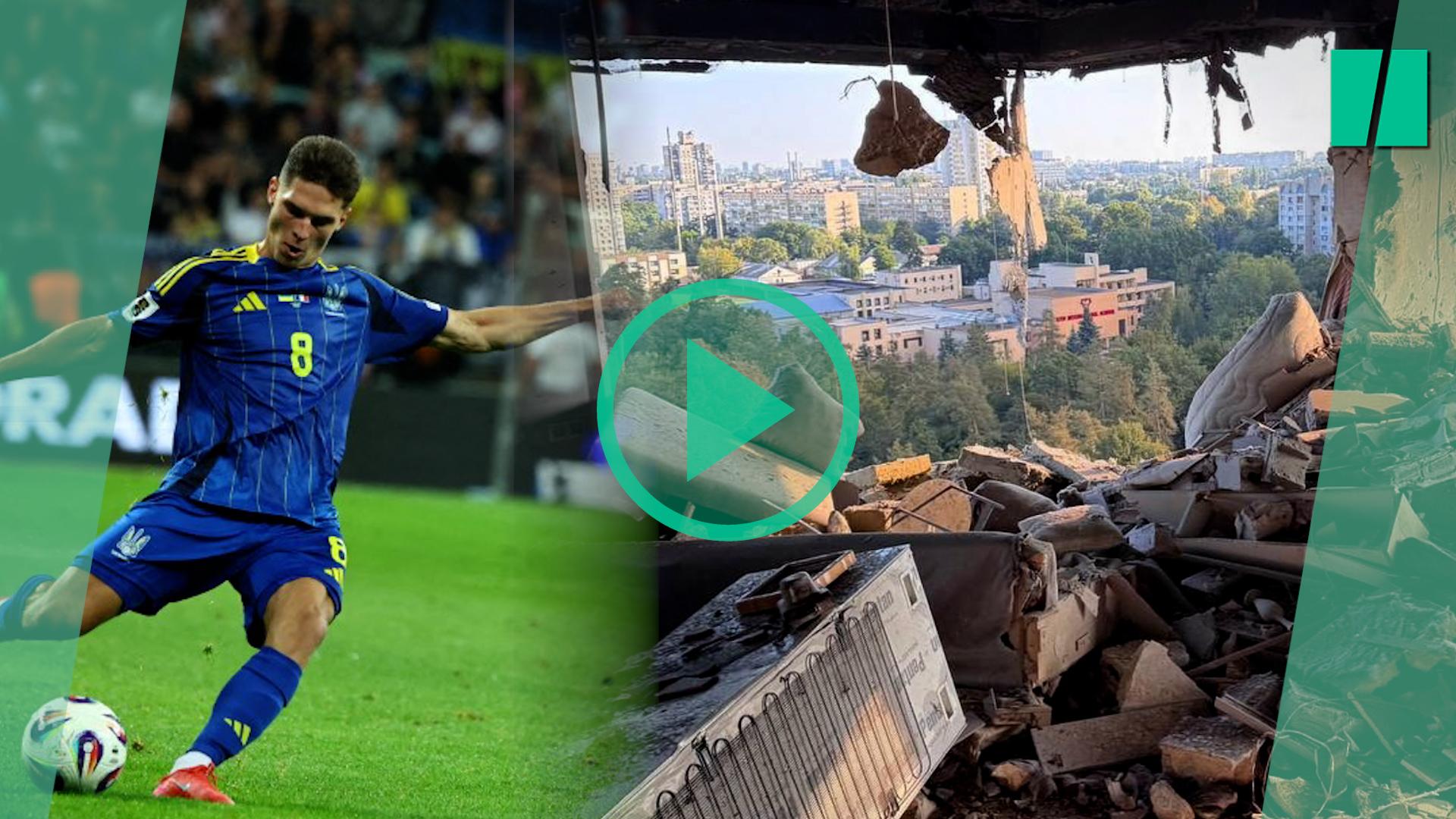 En Ucrania, el apartamento del futbolista Georgiy Sudakov destruido por