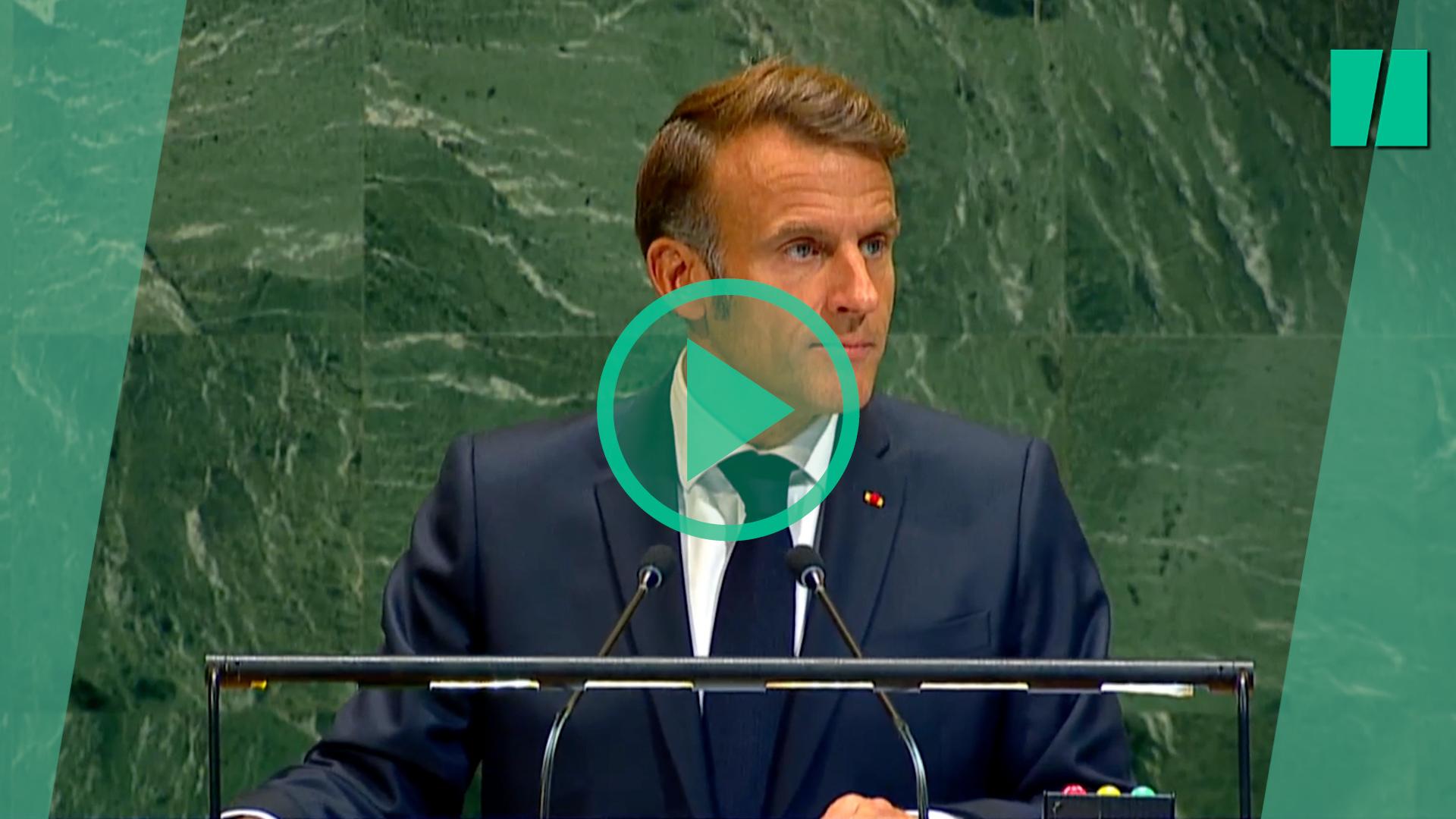En la ONU, Emmanuel Macron reconoce el Estado de Palestina