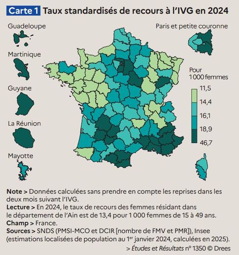 IVG: 251,270 abortos en Francia en 2024, la tendencia al