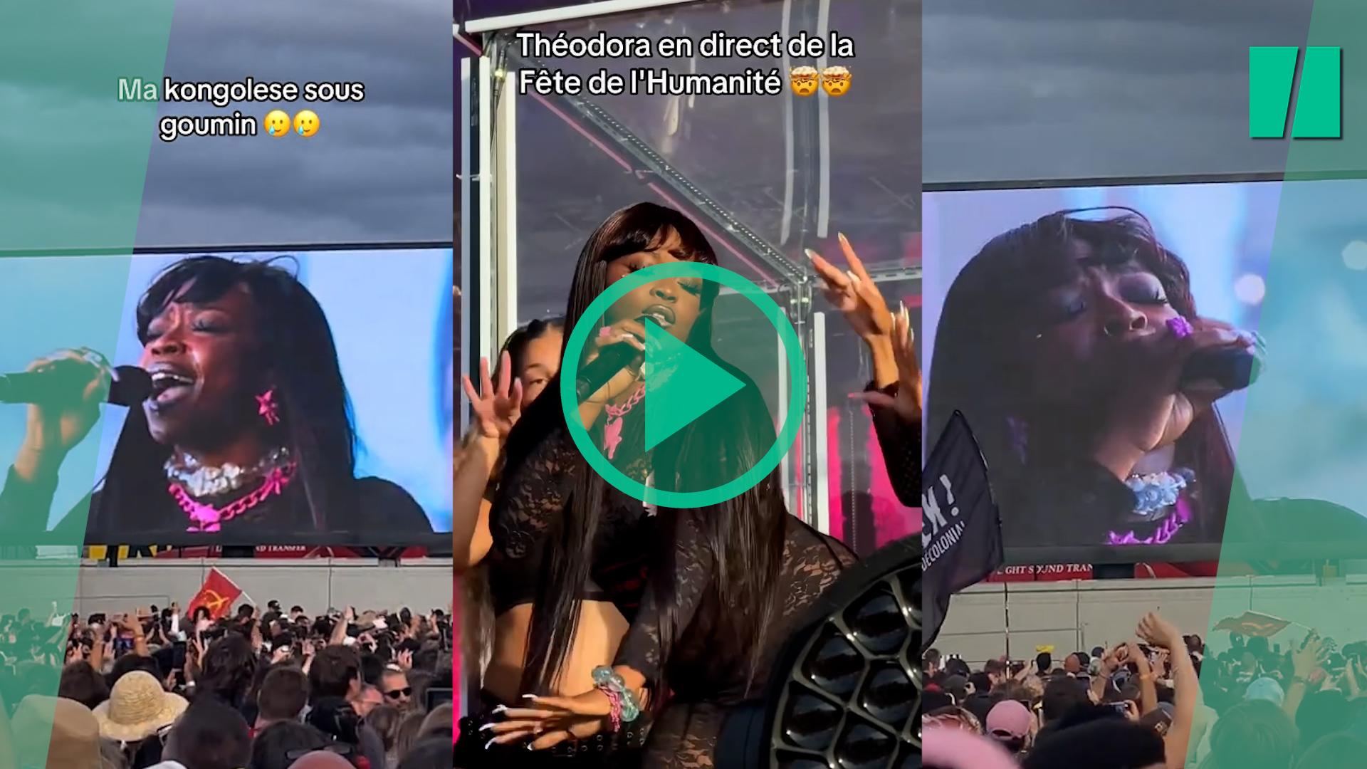 La cantante Theodora hace llorar la Fiesta de la Humanidad