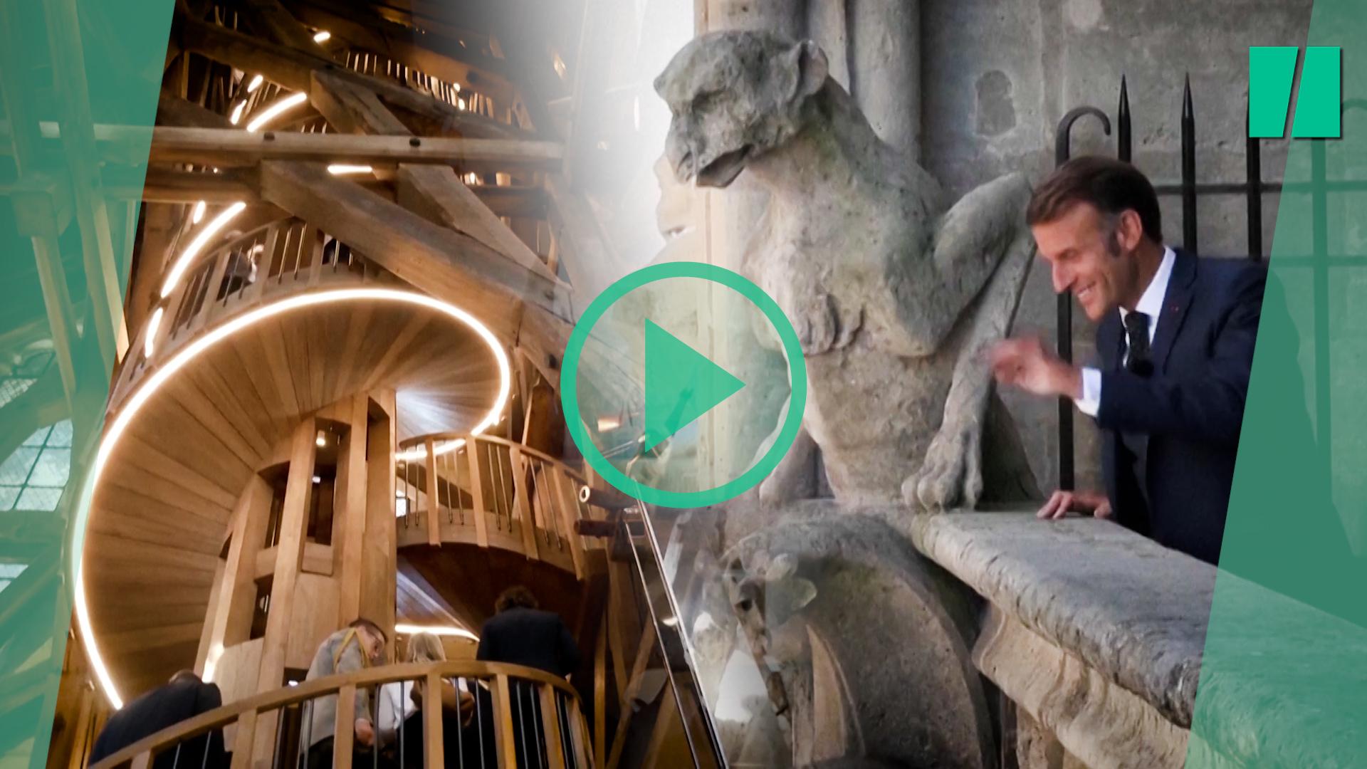 Las imágenes de las torres de Notre-Dame, reabiertas al público,