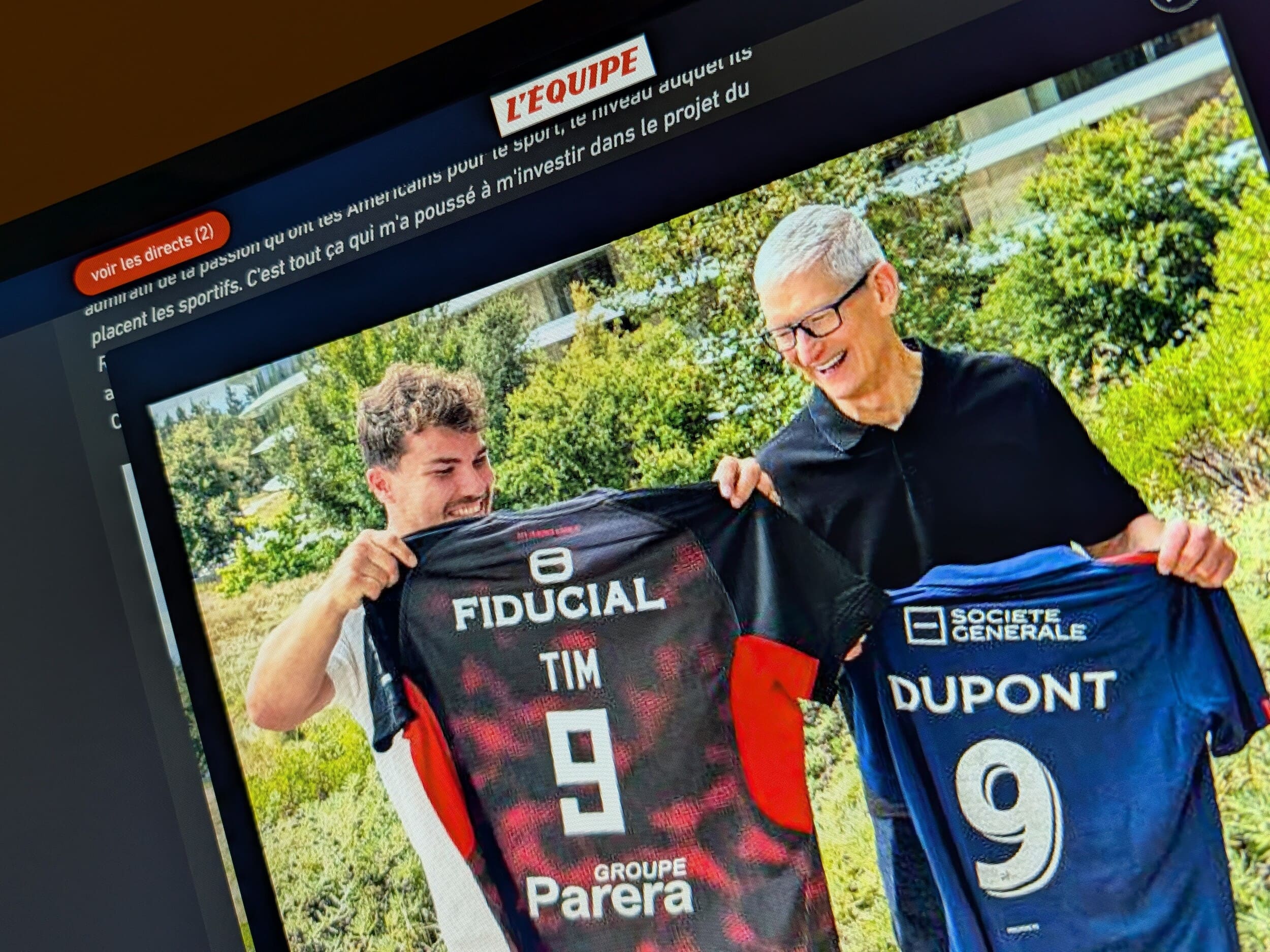 ¿Qué hacía Antoine Dupont en Apple junto a Tim Cook?